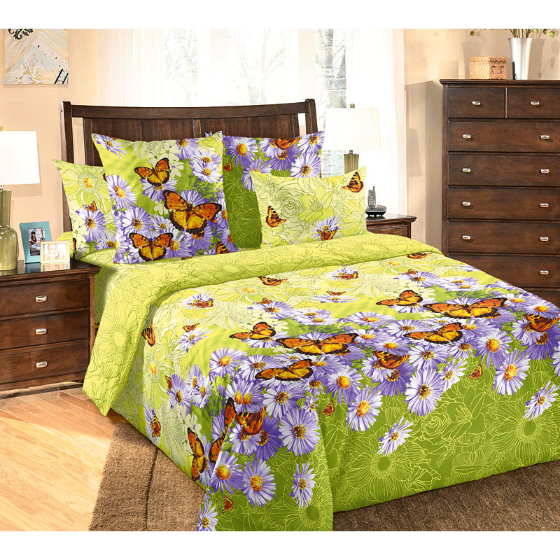 фото Постельное белье текс-дизайн 2 спальное с европростыней поплин радость