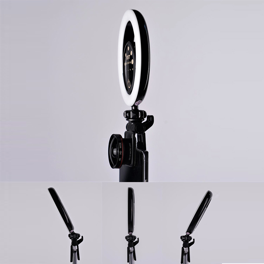 Кольцевая лампа FST SML-022, 7,5 см, Black