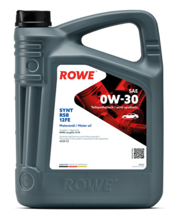 

Моторное масло ROWE синтетическое HIGHTEC SYNT RSB 12FE SAE 0W30 5л