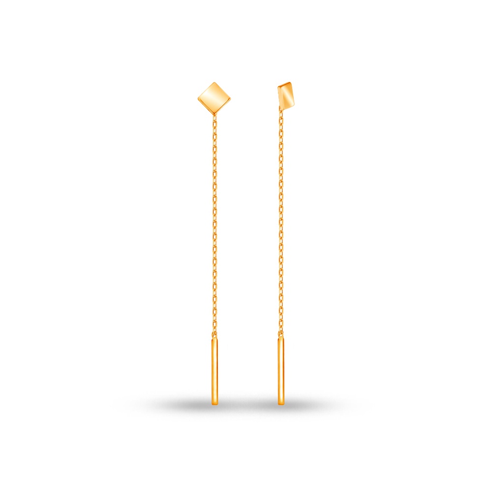 

Серьги продевки из красного золота 585Gold 402004710, 402004710