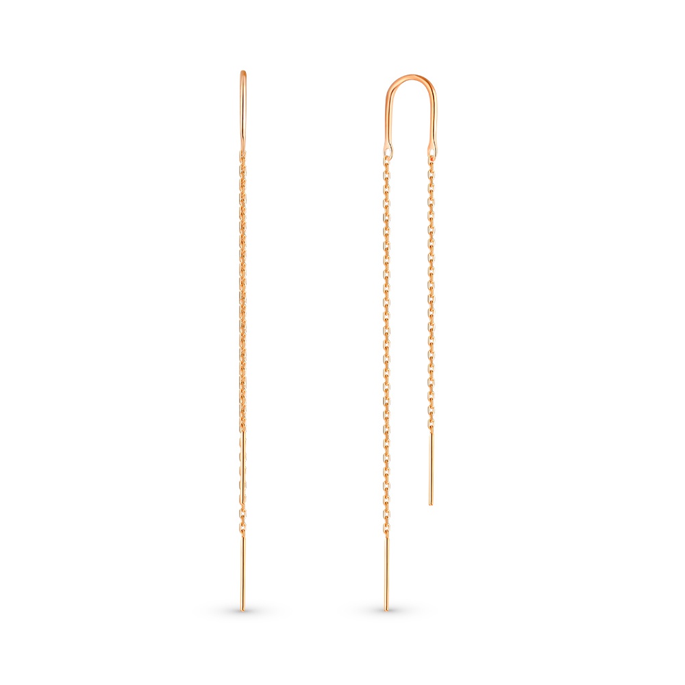 

Серьги продевки из красного золота 585Gold 402004150, 402004150