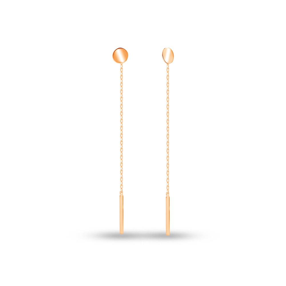 

Серьги продевки из красного золота 585Gold 402004152, 402004152