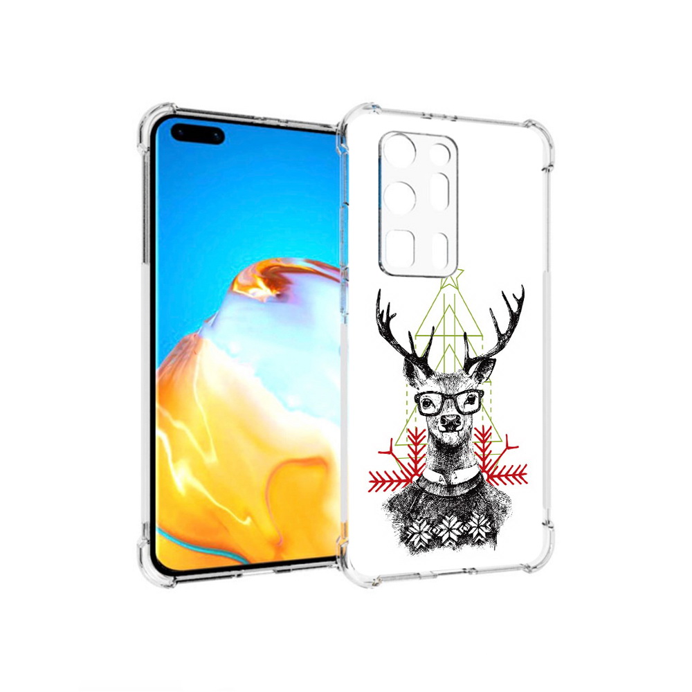 

Чехол MyPads Tocco для Huawei P40 Pro+ умный олень, Прозрачный, Tocco