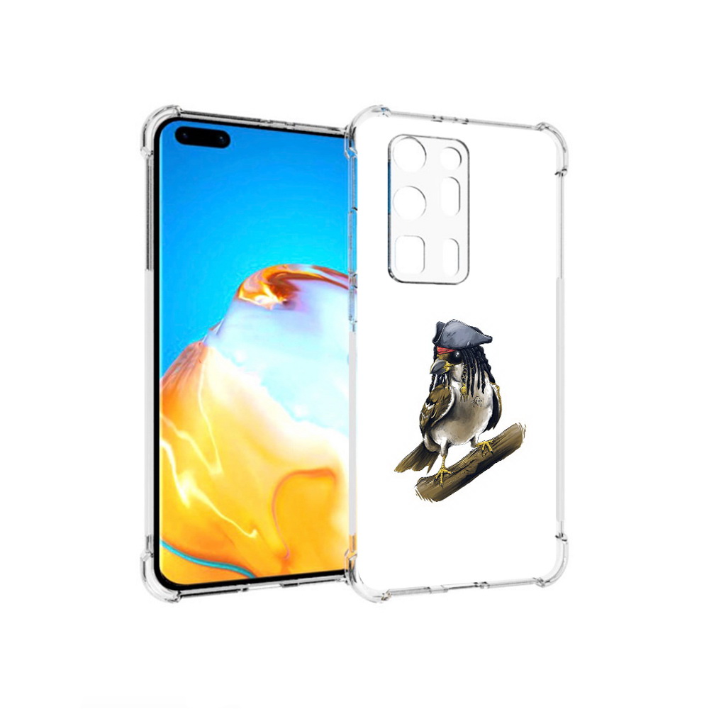 

Чехол MyPads Tocco для Huawei P40 Pro+ Джек воробей, Прозрачный, Tocco