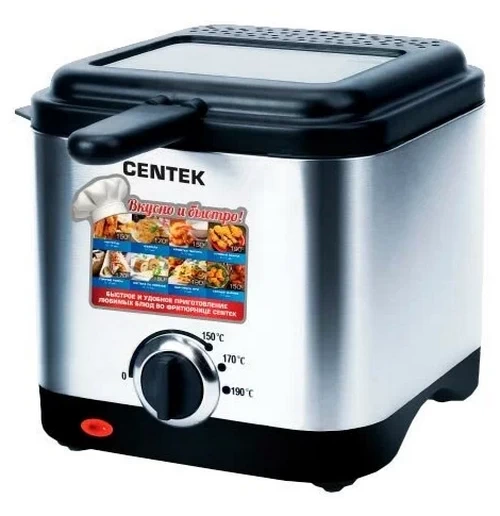 

Фритюрница Centek CT-1430 серебристый, CT-1430
