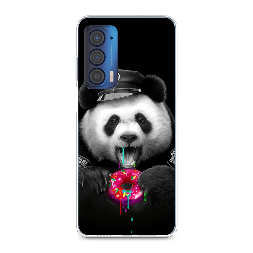 

Чехол Awog на Motorola Edge (2021) "Панда police", Разноцветный, 242950-2