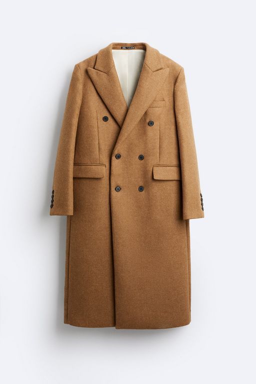 

Пальто мужское ZARA 04159389 разноцветное M, Разноцветный, 04159389