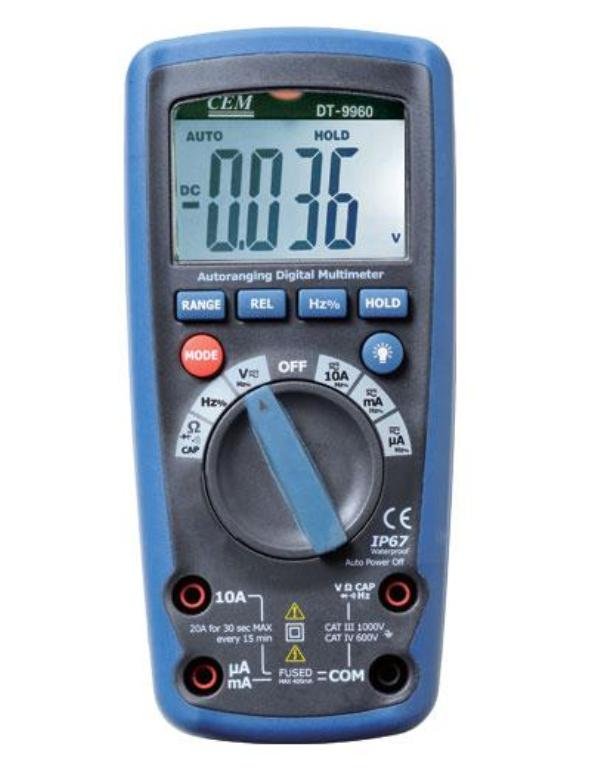 Цифровой мультиметр CEM-Instruments DT-9963 всепогодный миллиомметр мультиметр cem instruments dt 5302