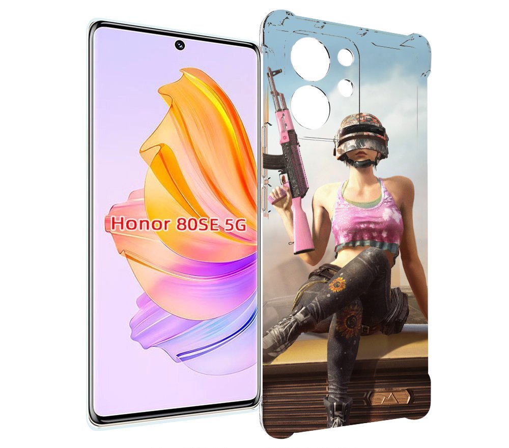 

Чехол MyPads девушка из PUBG для Honor 80 SE, Прозрачный, Tocco