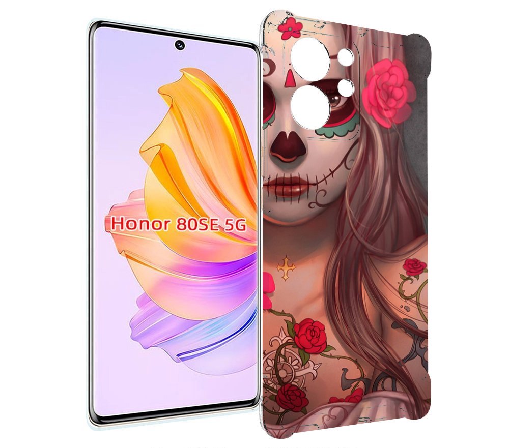 

Чехол MyPads девочка в рисунках для Honor 80 SE, Прозрачный, Tocco