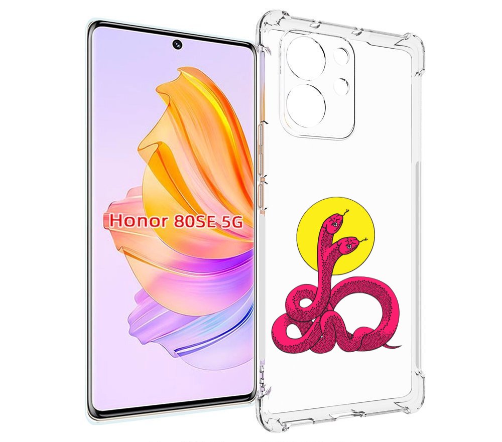

Чехол MyPads двухголовая-змея для Honor 80 SE, Прозрачный, Tocco