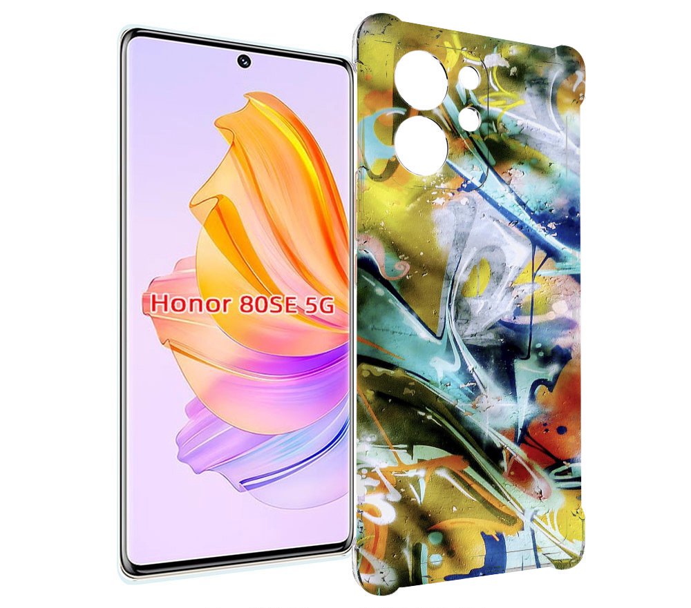 

Чехол MyPads граффити-хаос для Honor 80 SE, Прозрачный, Tocco