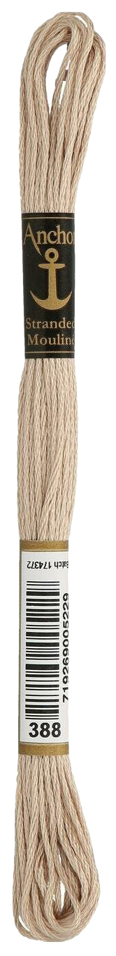

Нитки мулине Anchor Stranded Cotton 4635000-00388 8 м бежевый, Разноцветный