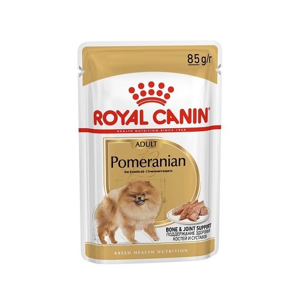 фото Влажный корм для собак royal canin adult померанский шпиц, мясо, 85г