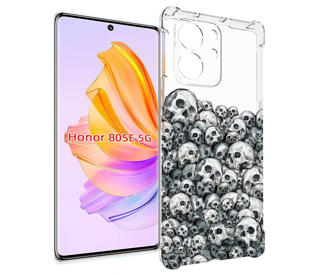 

Чехол MyPads гора из черепов для Honor 80 SE, Прозрачный, Tocco