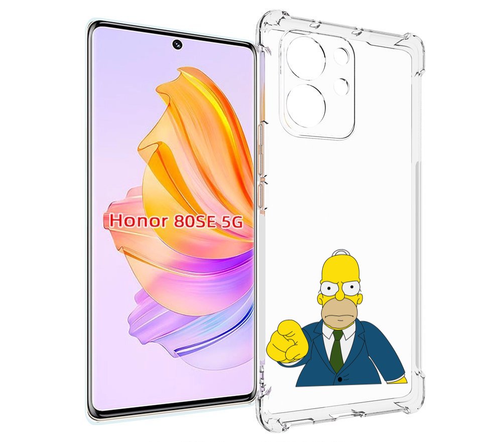 

Чехол MyPads гомер-злой для Honor 80 SE, Прозрачный, Tocco