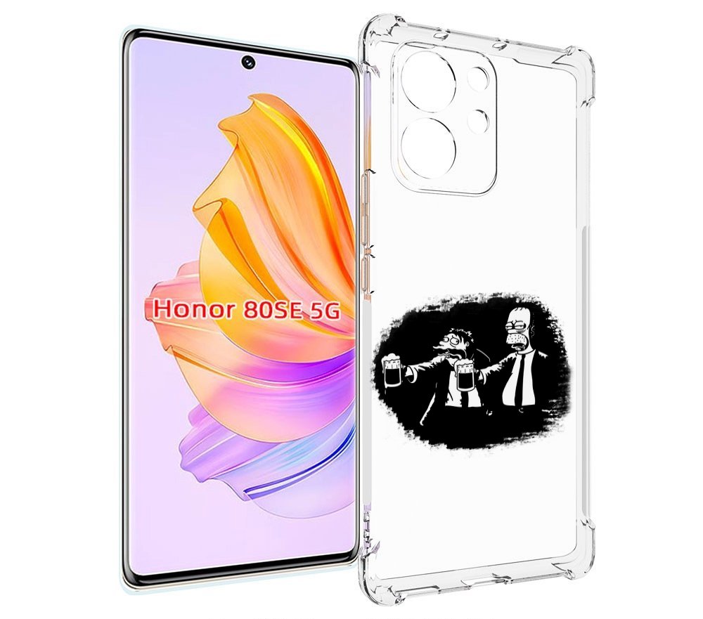 

Чехол MyPads гомер пьет для Honor 80 SE, Прозрачный, Tocco