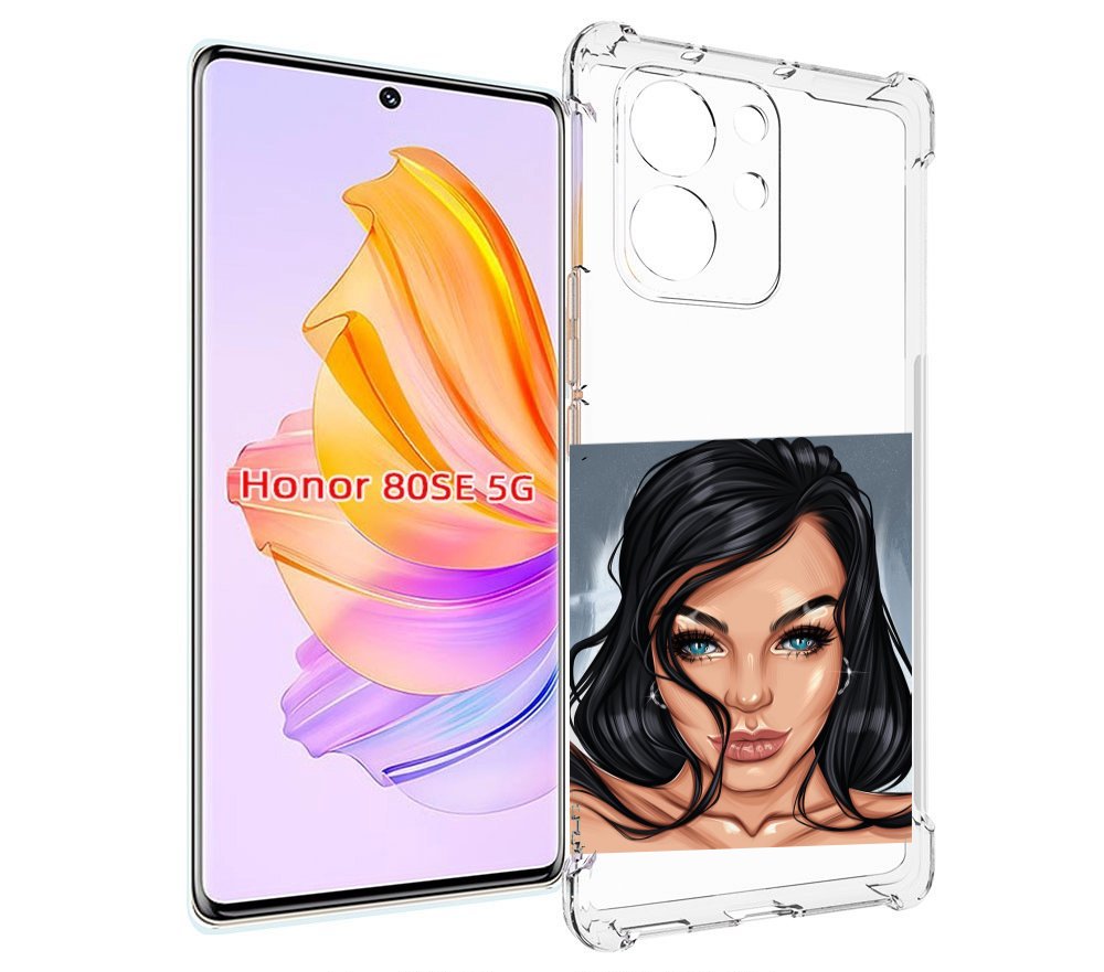 

Чехол MyPads голубые-глаза-у-брюнетки женский для Honor 80 SE, Прозрачный, Tocco