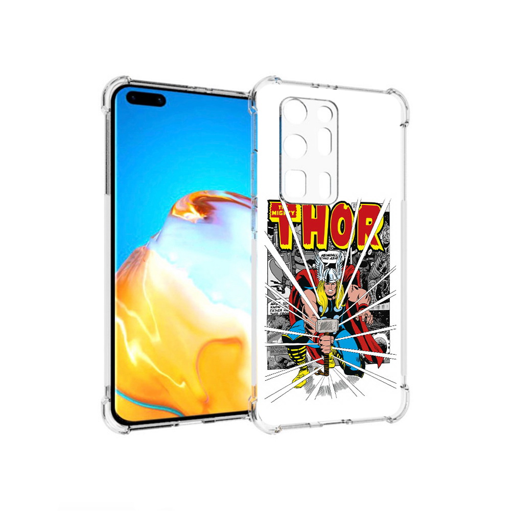 

Чехол MyPads Tocco для Huawei P40 Pro+ тор рисунок, Прозрачный, Tocco