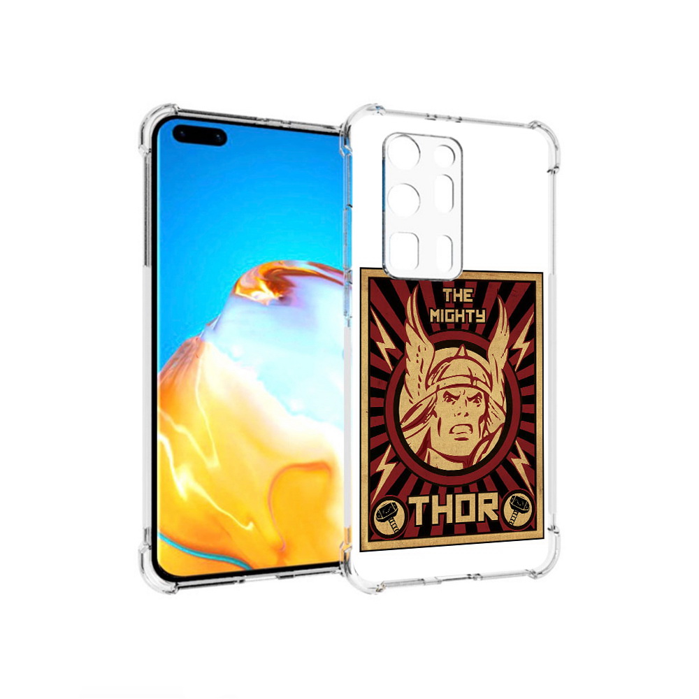 

Чехол MyPads Tocco для Huawei P40 Pro+ тор лицо, Прозрачный, Tocco