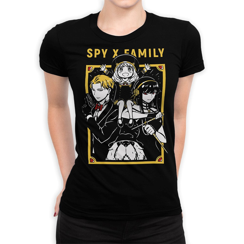 

Футболка женская Design Heroes Аниме Семья Шпиона Spy x Family 1 черная S, Черный, Аниме Семья Шпиона Spy x Family 1