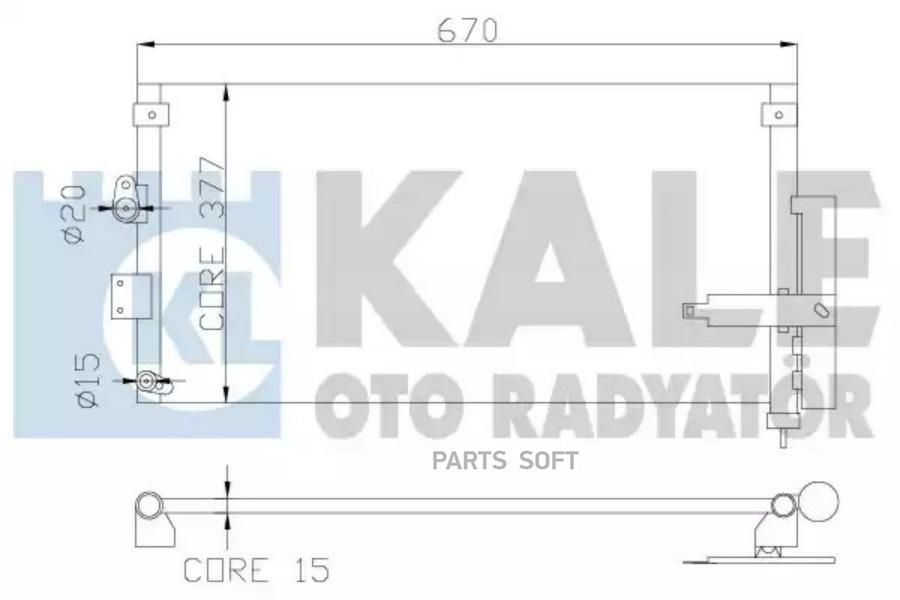 

KALE Радиатор кондиционера HONDA CIVIC VIII