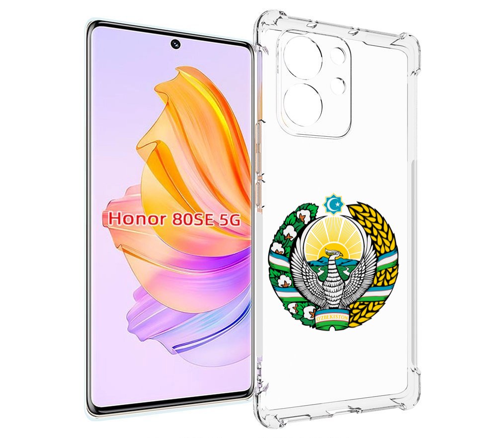 

Чехол MyPads герб-узбекистана для Honor 80 SE, Прозрачный, Tocco