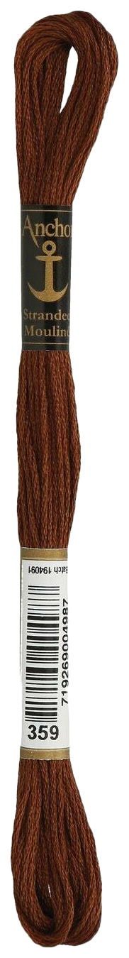 Нитки мулине Anchor Stranded Cotton 4635000-00359 8 м коричневый
