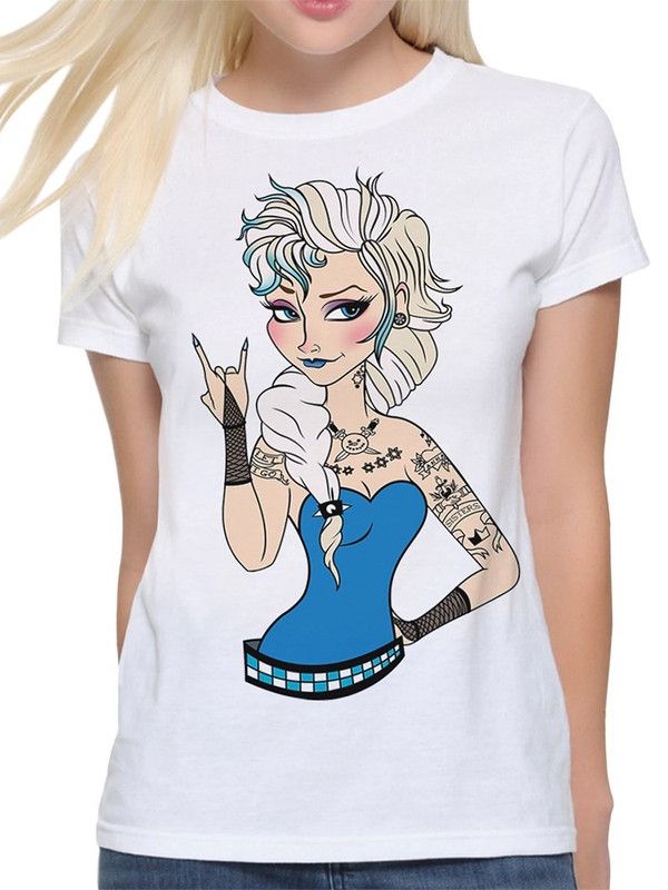 

Футболка женская Design Heroes Рок Эльза - Холодное Сердце MUL-00881w-1 белая XS, Белый, Рок Эльза - Холодное Сердце MUL-00881w-1