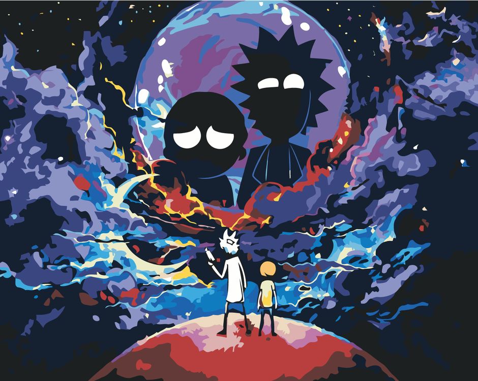 

Картина по номерам «Рик и Морти», rickmorty-003, Рик и Морти