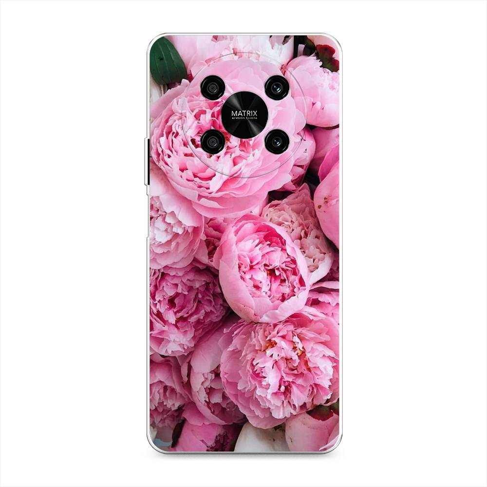 

Чехол на Honor X9 4G "Розовые пионы", Бежевый;розовый, 6108150-2