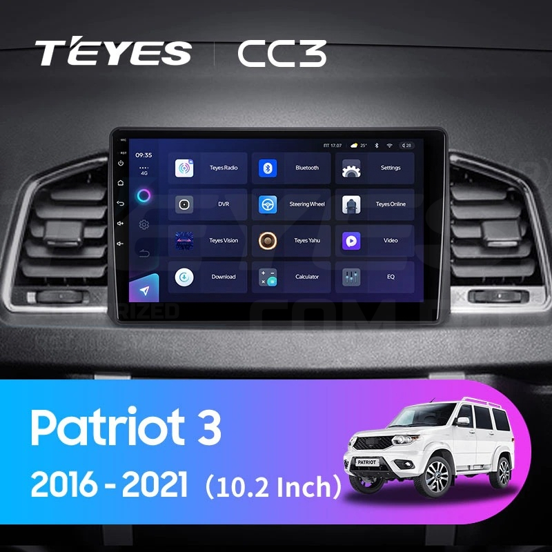 Штатная магнитола Teyes CC3 432 UAZ Patriot 3 2016-2021 F2 35200₽