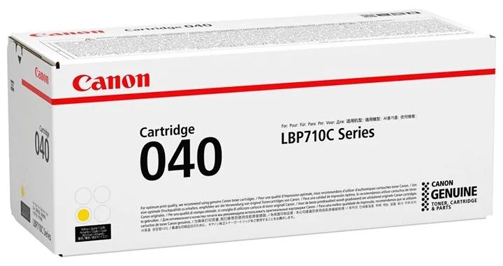

Тонер-картридж для лазерного принтера Canon 040Y (0454C001) желтый, оригинальный, 040Y