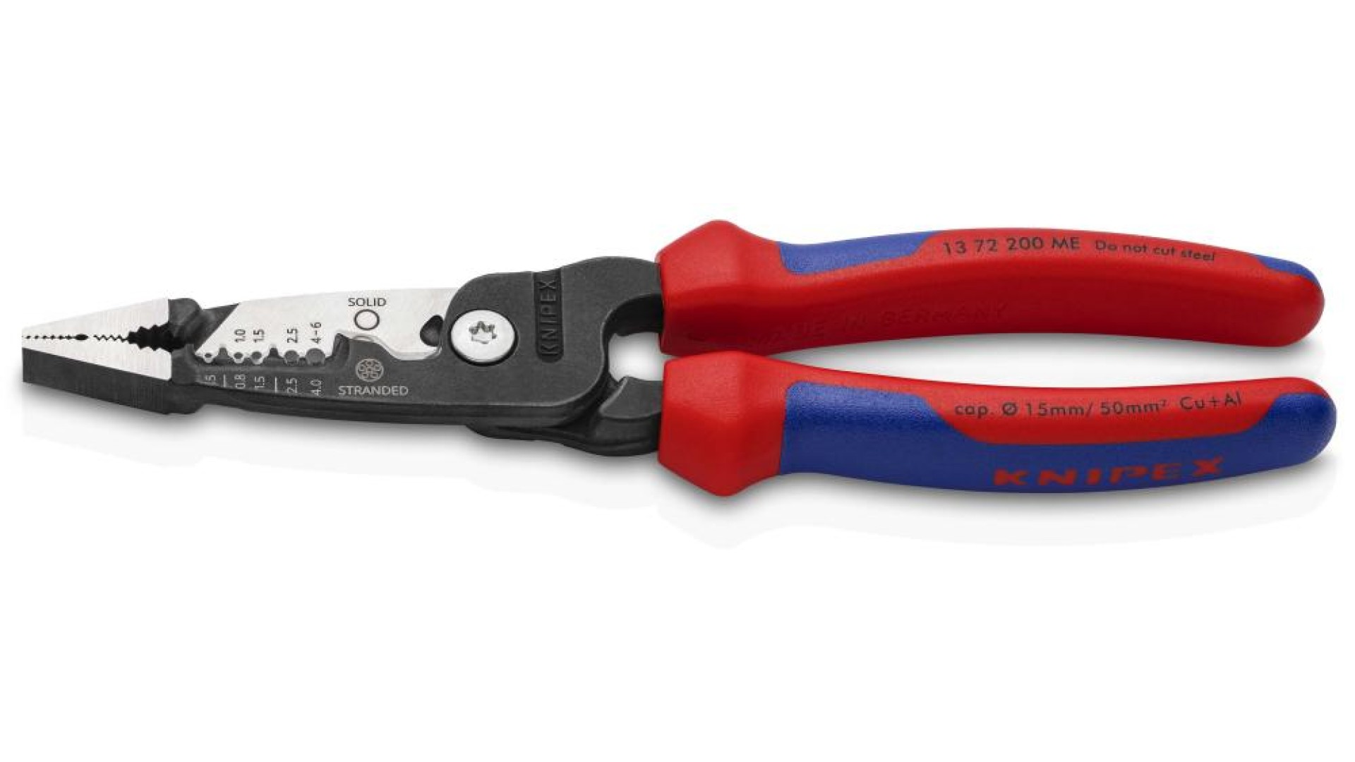 

Клещи электромонтажные Knipex KN-1372200ME 5-в-1, зачистка: 0.75 4 / 6 мм, KN-1372200ME