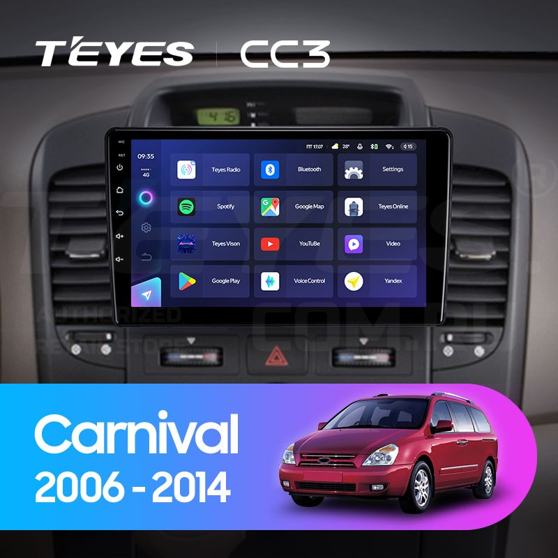

Штатная магнитола Teyes CC3 4/32 Kia Carnival VQ (2006-2014), CC3