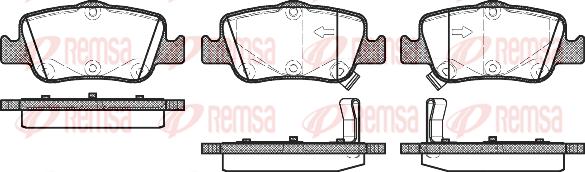 

Комплект тормозных колодок Remsa 135602