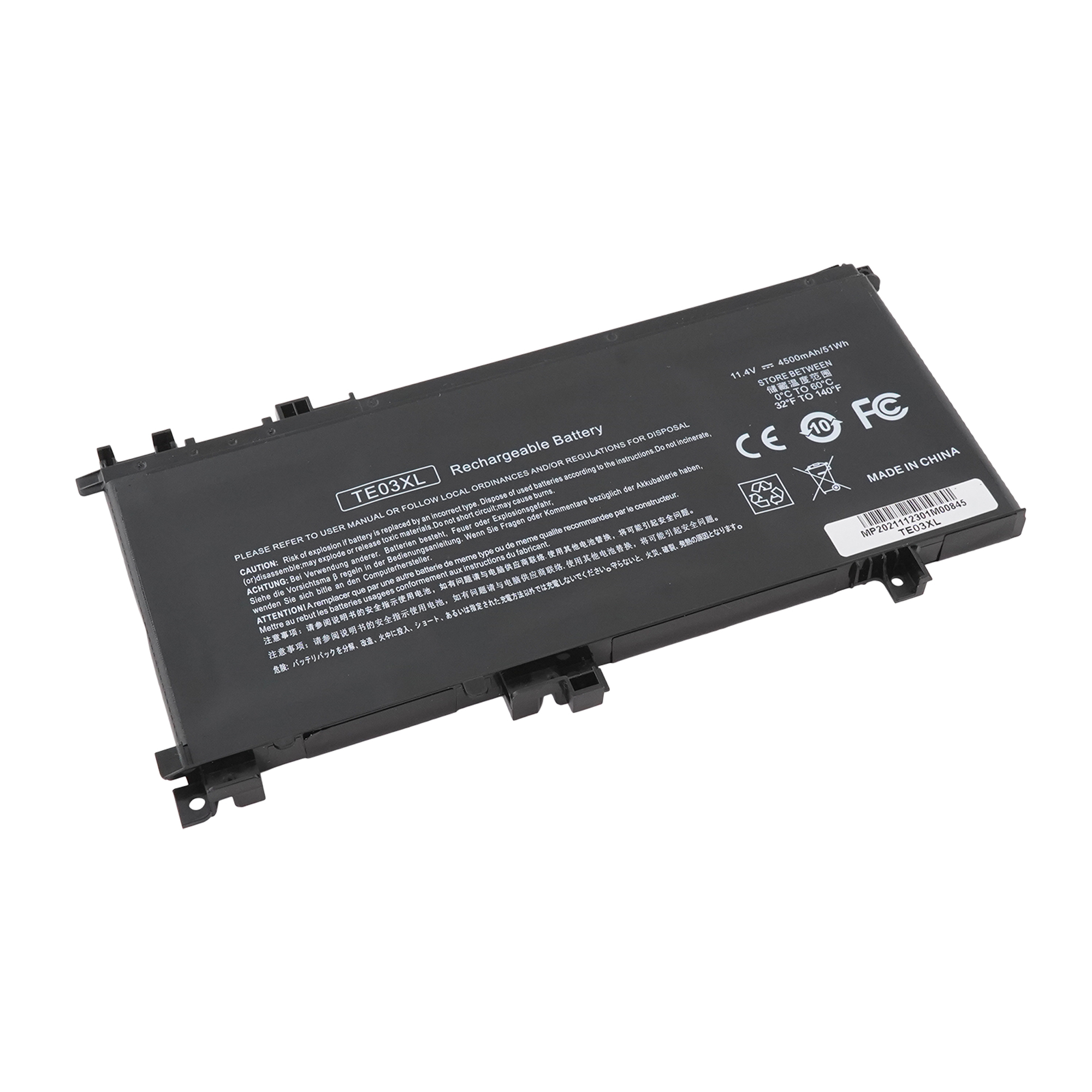 фото Аккумулятор azerty te03xl для hp omen 15-ax/15-ax000/pavilion 15-bc 11.4v 4500mah