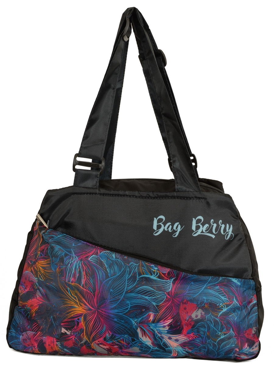 фото Дорожная сумка женская bag berry 141348 черная, 40х27х15 см