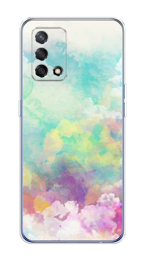 

Чехол на Oppo A74 4G/F19 "Воздушное небо", Белый;голубой;розовый;желтый, 256050-1