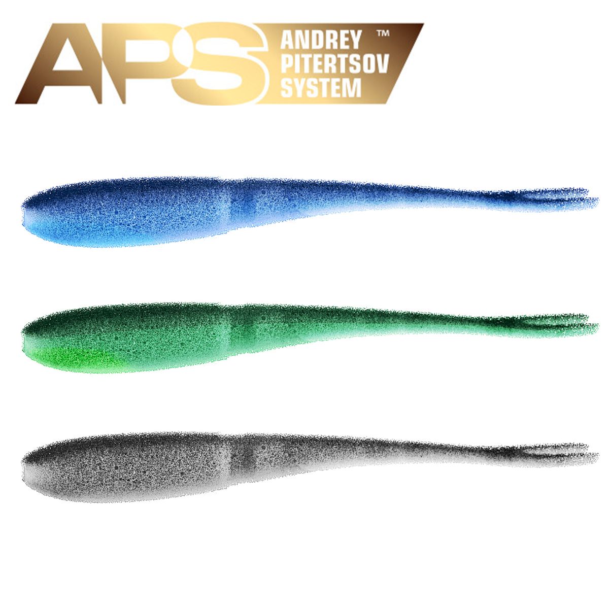 

Рыбки поролоновые APS SLUG 180мм # SET-1 (3шт), Синий;зеленый;серый, Рыбки поролоновые