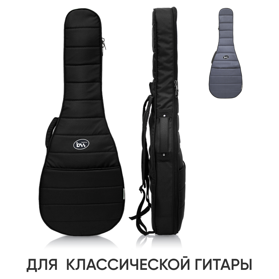 Чехол для классической гитары Bagandmusic CASUAL Classic BM1036 легкий черный 5790₽