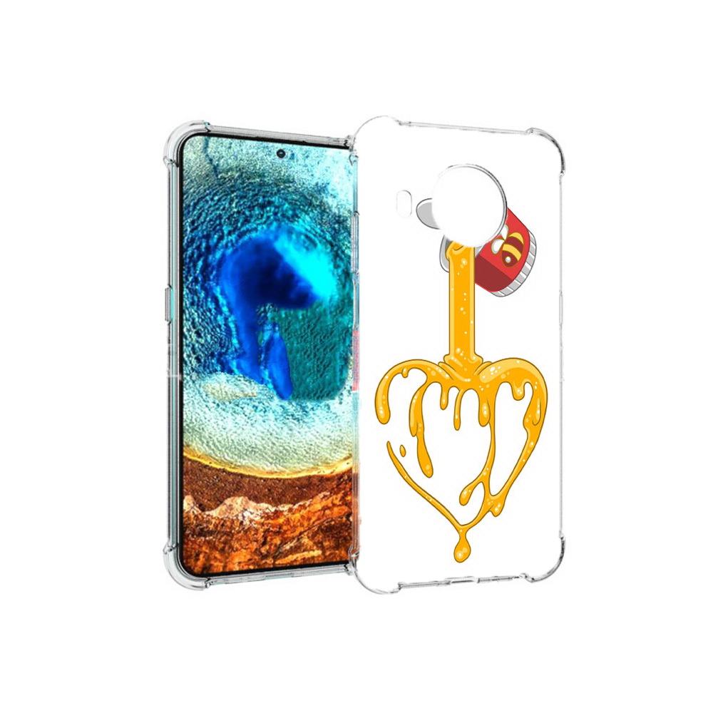 

Чехол MyPads Tocco для Nokia X20 медовое сердце (PT159436.101.471), Прозрачный, Tocco