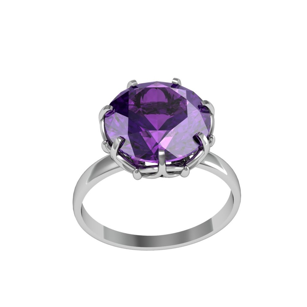 Кольцо из серебра р.21 ПРИВОЛЖСКИЙ ЮВЕЛИР 201365-FA67, фианит