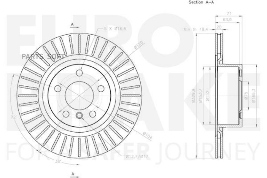 

Диск Тормозной EUROBRAKE 58153115105