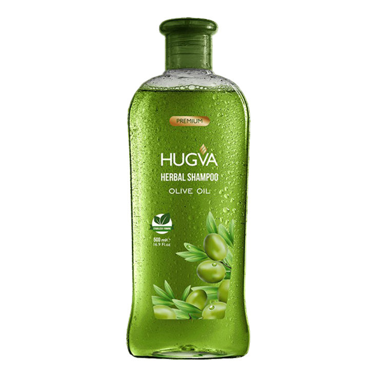 Шампунь Hugva Herbal с оливковым маслом для всех типов волос 500 мл