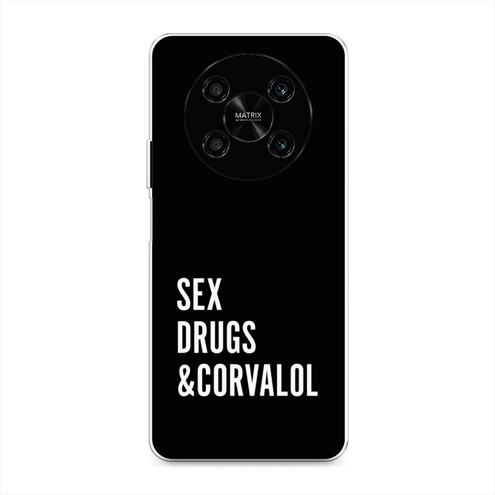

Чехол на Honor X9 4G "Corvalol", Черный;серый;белый, 6108150-6