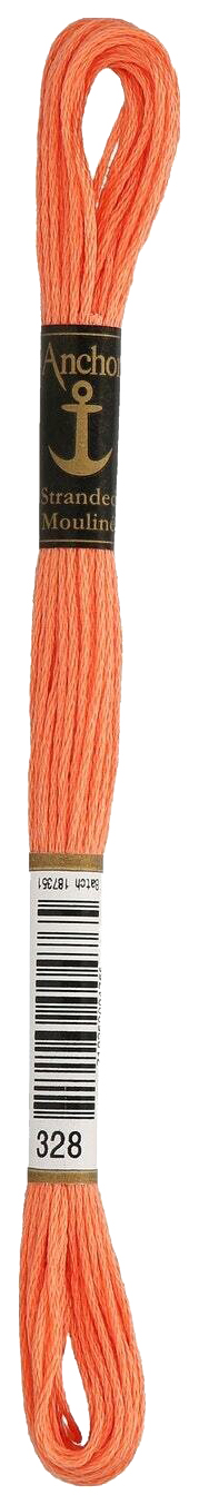 

Нитки мулине Anchor Stranded Cotton 4635000-00328 8 м оранжевый, Разноцветный