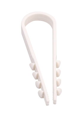 Дюбель-хомут нейлоновый PROconnect 5-10 мм, белый, упаковка 100 шт.