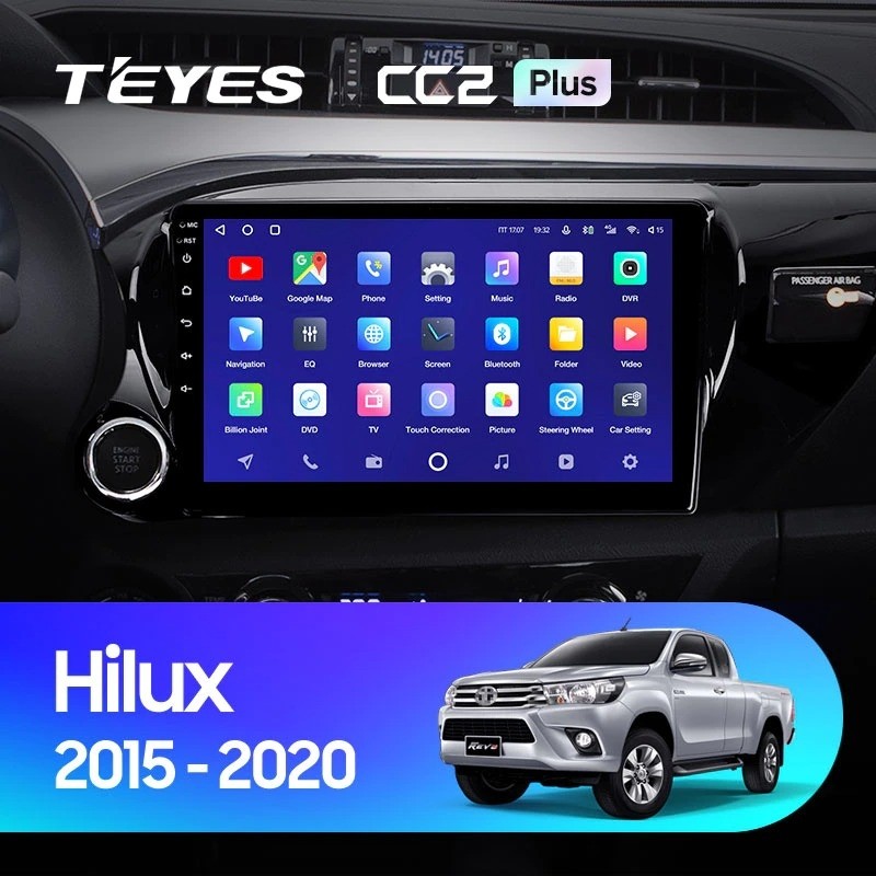 Штатная магнитола Teyes CC2 Plus 6/128 Toyota Hilux Pick Up (2015-2020)