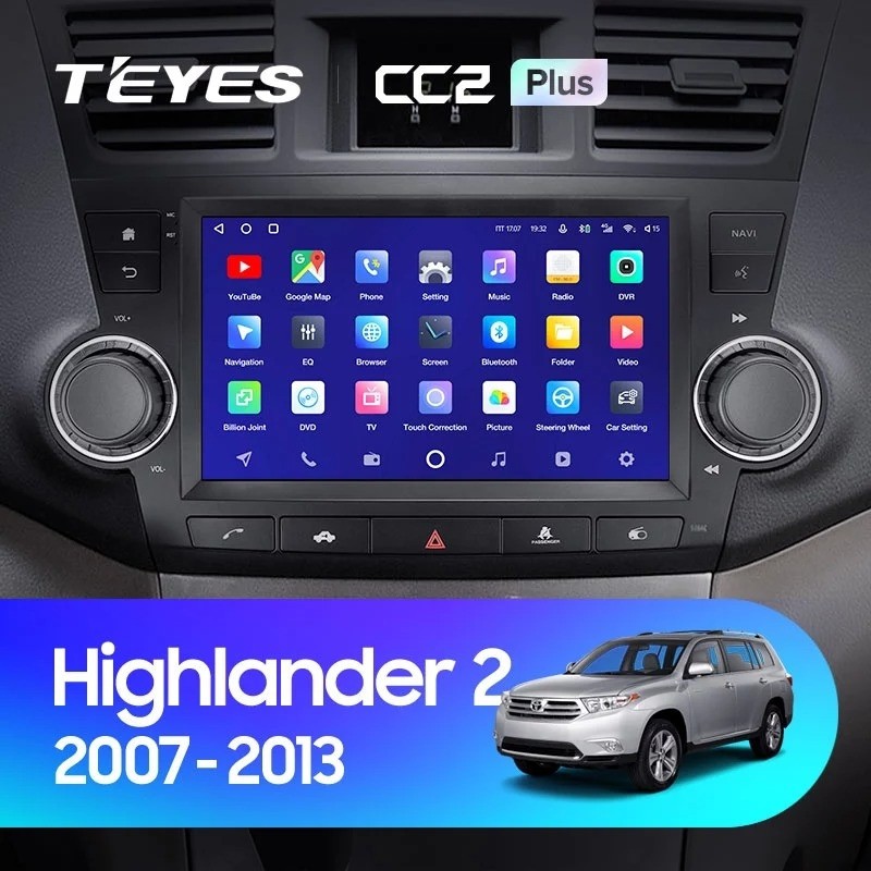 Штатная магнитола Teyes CC2 Plus 6128 Toyota Highlander 2 XU40 2007-2013 9диагональ 3990000₽
